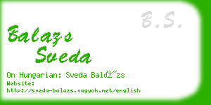 balazs sveda business card